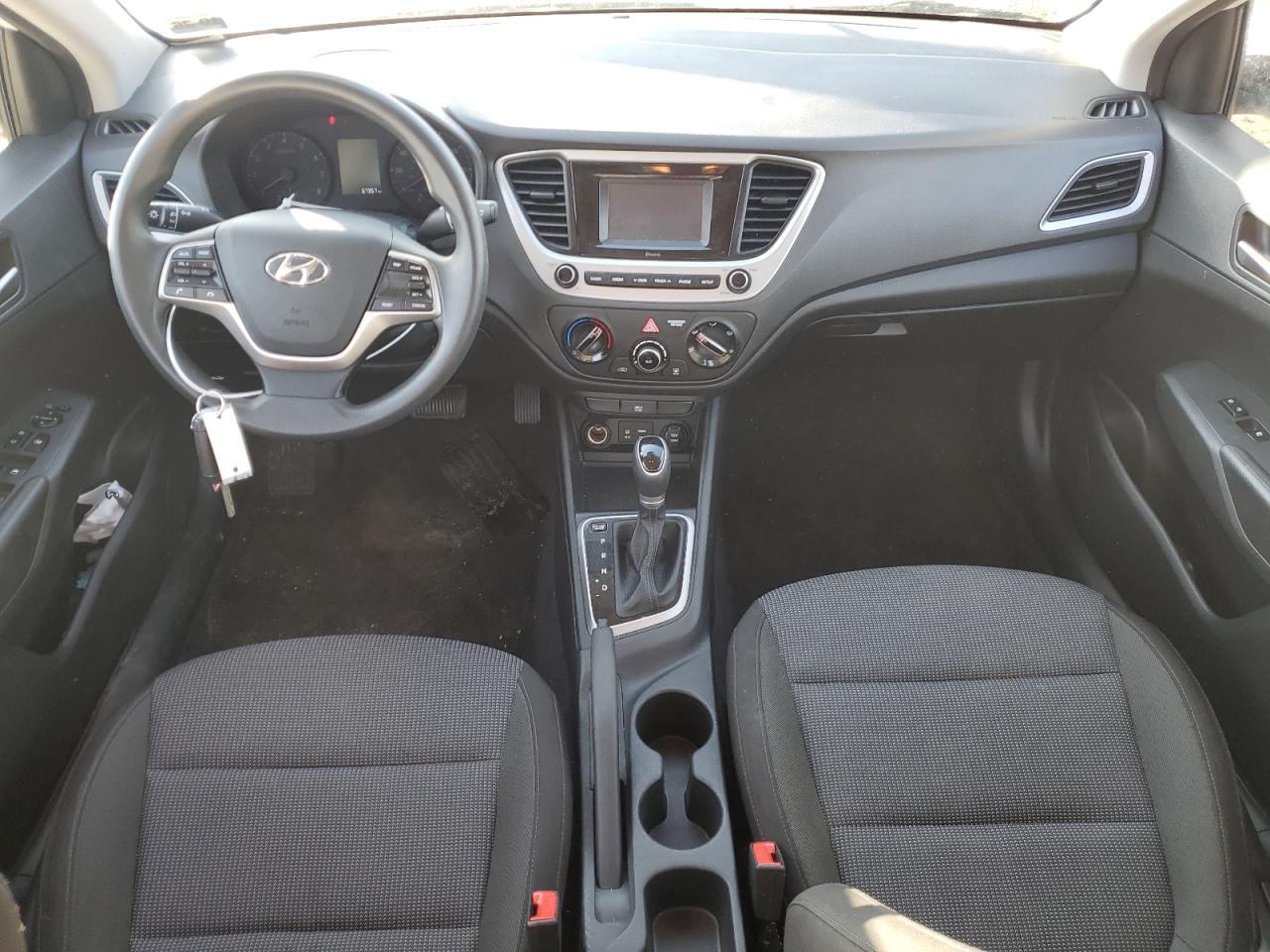 2021 Hyundai Accent VIN 3KPC24A68ME139002 Copart auction photo, front end / side damage thumbnail 8