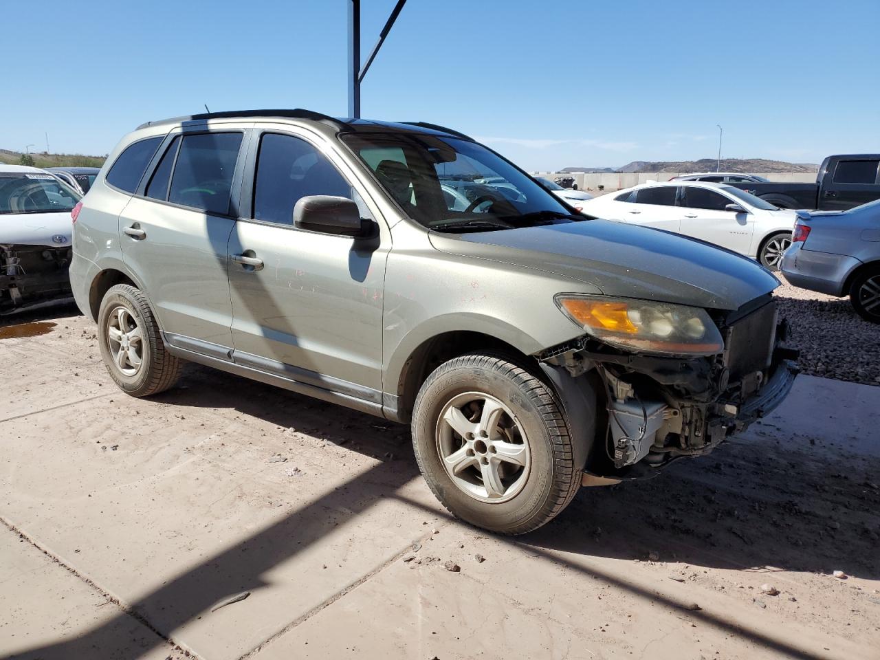 2008 Hyundai Santa Fe VIN 5NMSG13D28H170767 Copart auction photo, front end damage thumbnail 4