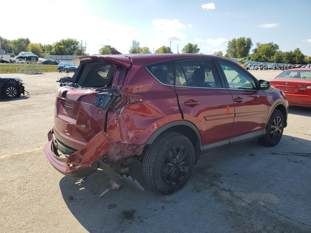 2018 Toyota RAV 4 VIN 2T3ZFREV0JW472291 Copart auction photo, all over damage thumbnail 3
