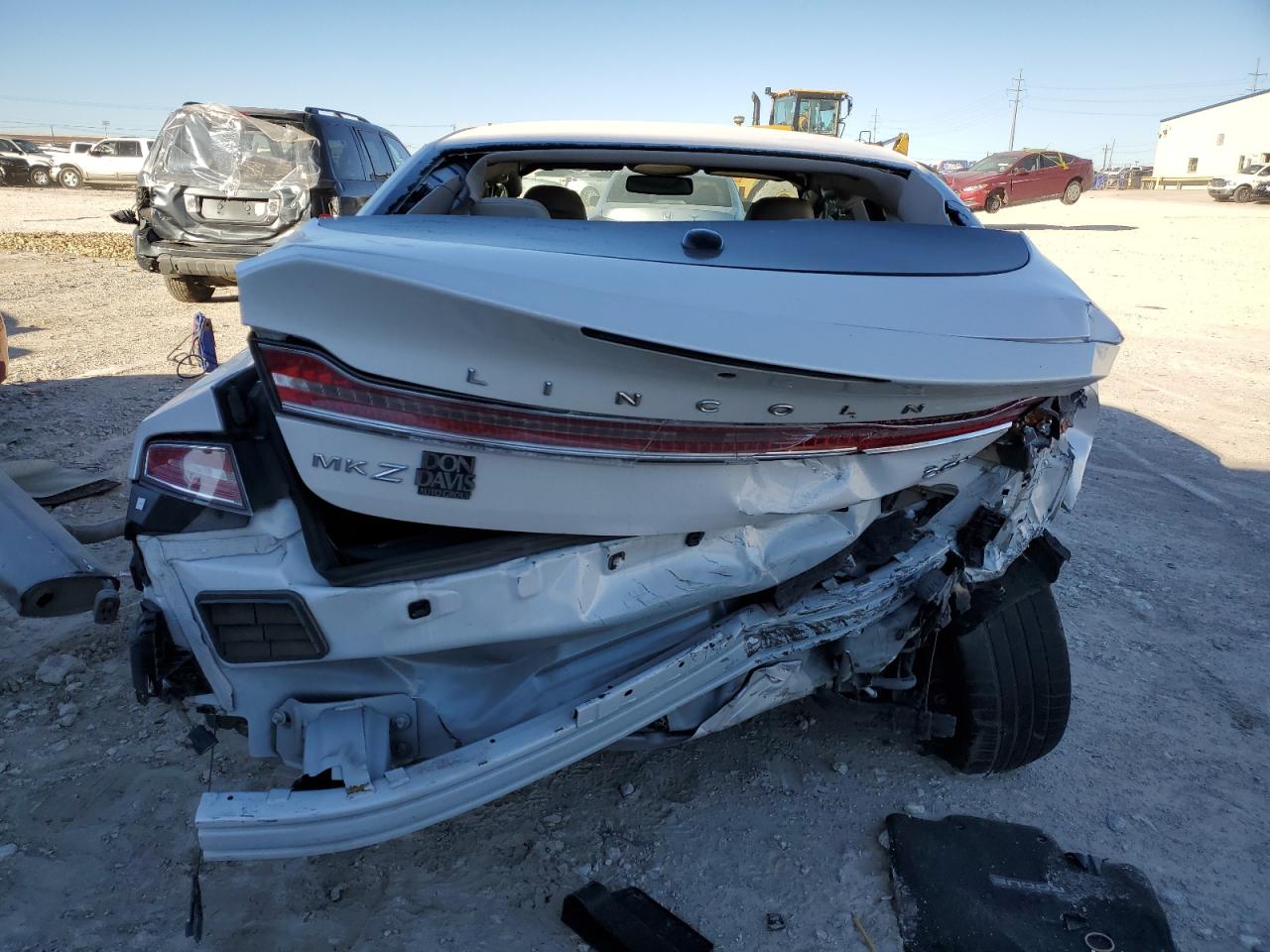 2018 Lincoln MKZ VIN 3LN6L5MU4JR625901 Copart auction photo, rear end / side damage thumbnail 6