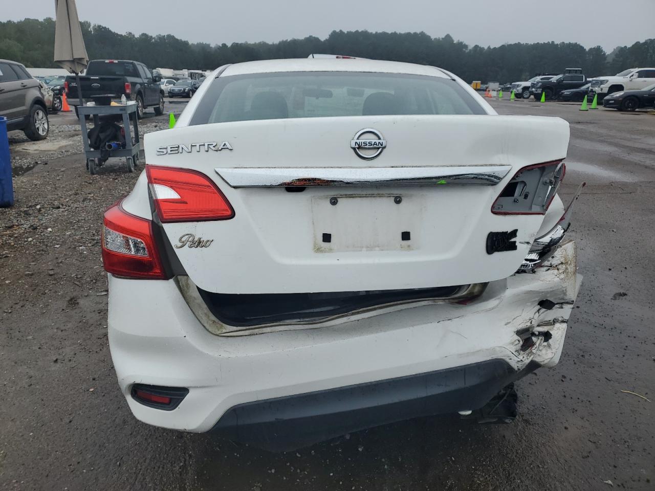 2019 Nissan Sentra VIN 3N1AB7AP3KY325448 Copart auction photo, rear end / side damage thumbnail 6