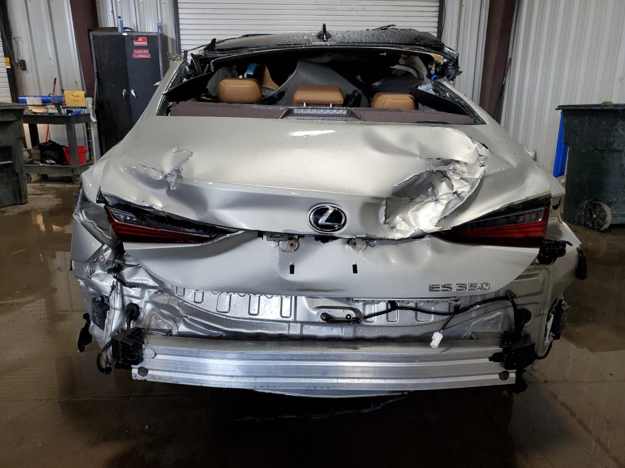 2019 Lexus ES VIN 58ABZ1B13KU023041 Copart auction photo, rollover damage thumbnail 6