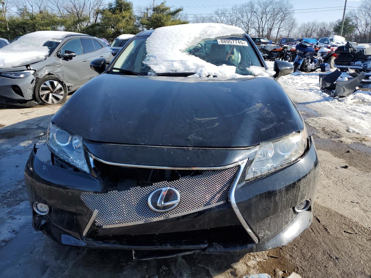 2014 Lexus ES VIN JTHBK1GG7E2115491 Copart auction photo, side / front end damage thumbnail 5