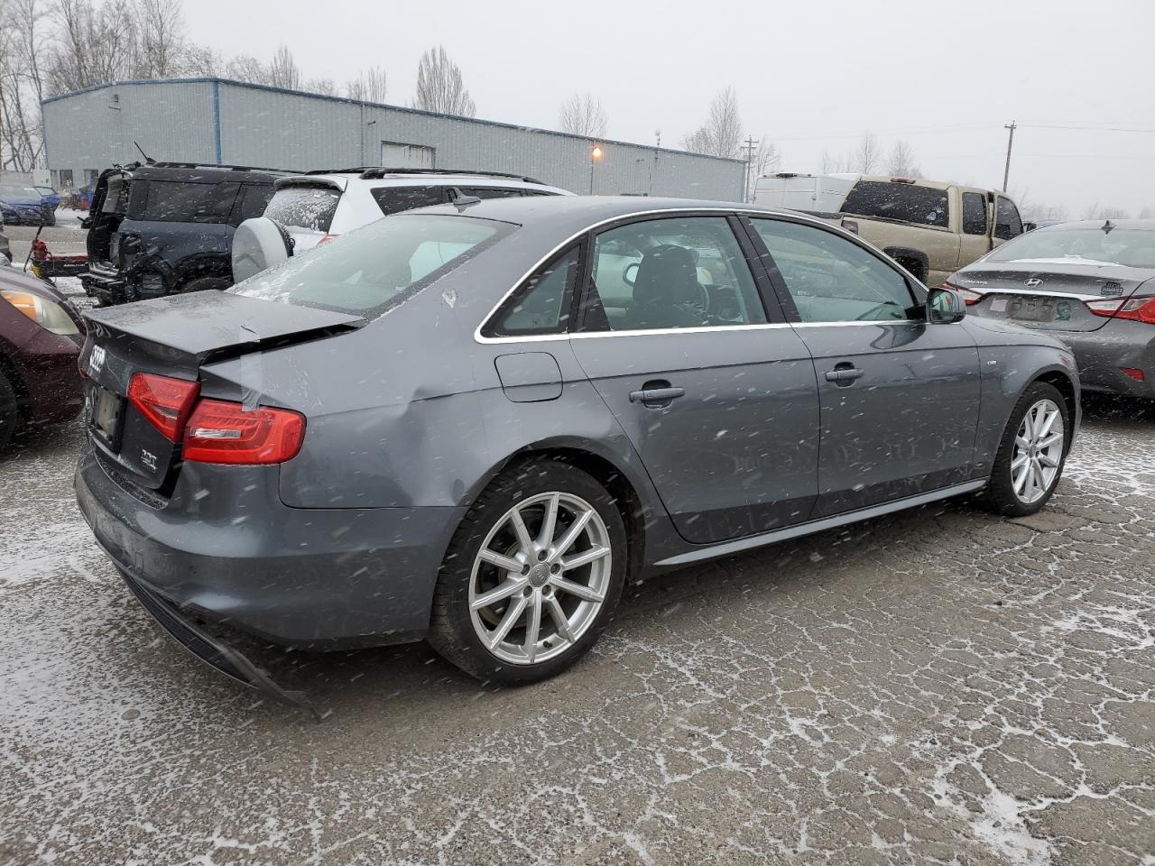 2016 Audi A4 VIN WAUFFAFL5GA005759 Copart auction photo, side / rear end damage thumbnail 3