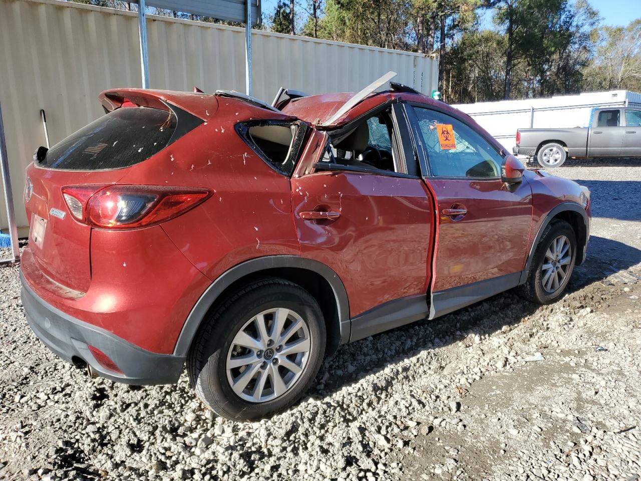 2013 Mazda CX-5 VIN JM3KE2CEXD0168674 Copart auction photo, all over damage thumbnail 3