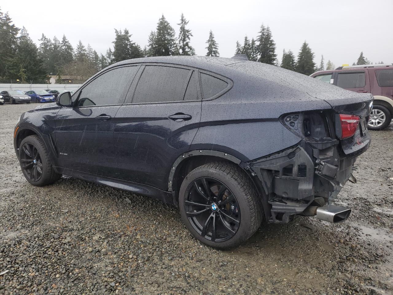 2018 BMW X6 VIN 5UXKU2C57J0X50060 Copart auction photo, rear end damage thumbnail 2