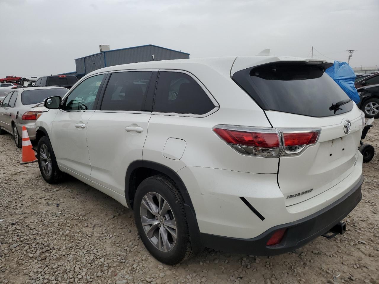 2014 Toyota Highlander VIN 5TDBKRFH9ES006467 Copart auction photo, front end damage thumbnail 2
