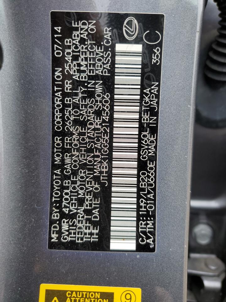 2014 Lexus ES VIN JTHBK1GG5E2145606 Copart auction photo, mechanical / minor dent/scratches damage thumbnail 12