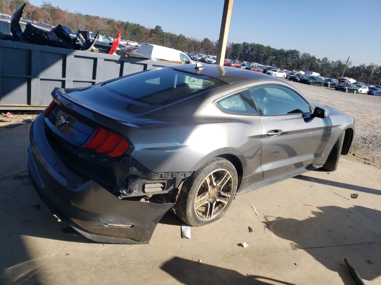 2021 Ford Mustang VIN 1FA6P8TH4M5106679 Copart auction photo, front end / rear end damage thumbnail 3