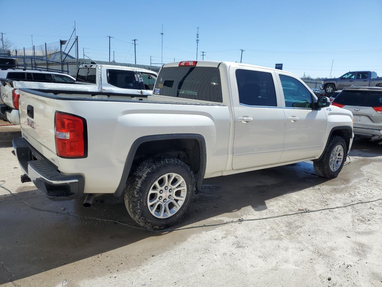 2014 GMC Sierra VIN 3GTU2UEC2EG294624 Copart auction photo, rear end damage thumbnail 3