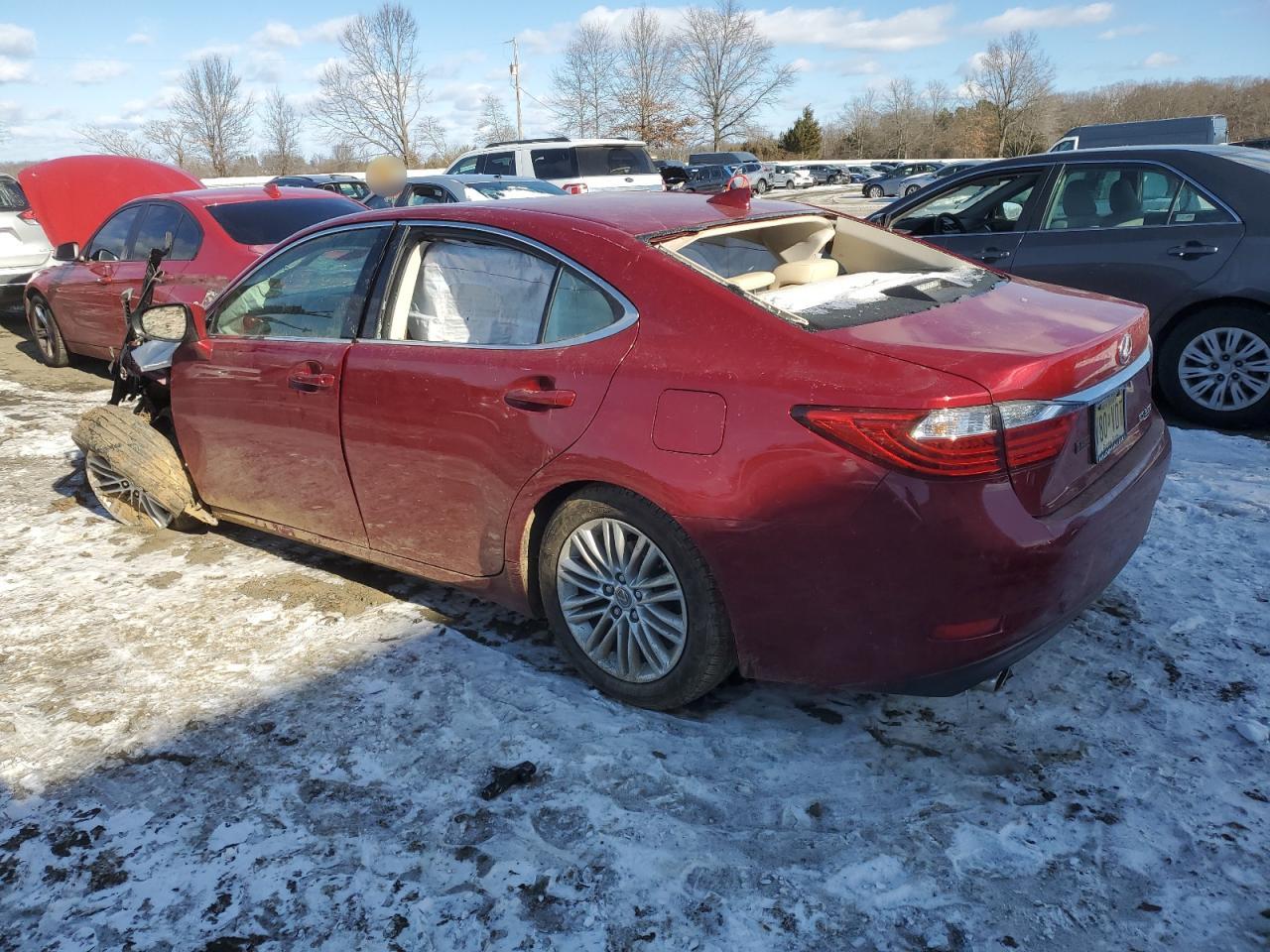 2015 Lexus ES VIN JTHBK1GG4F2195141 Copart auction photo, all over damage thumbnail 2