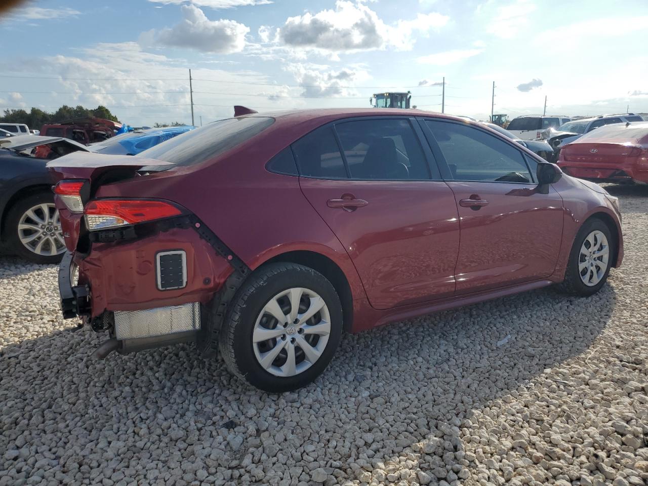 2022 Toyota Corolla VIN JTDEPMAE8NJ207630 Copart auction photo, all over damage thumbnail 3