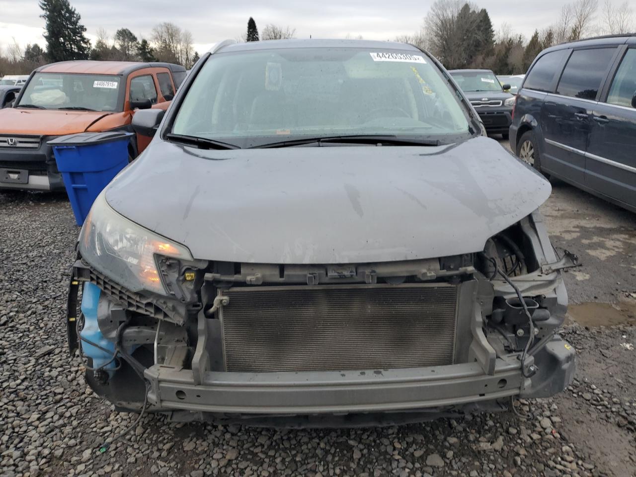 2014 Honda CR-V VIN 2HKRM4H74EH722683 Copart auction photo, all over damage thumbnail 5