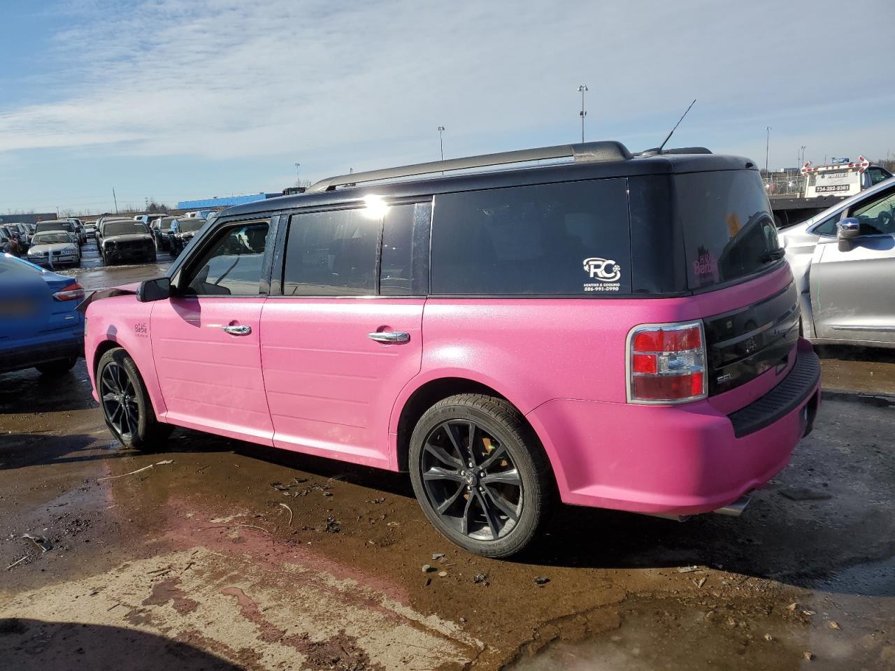 2019 Ford Flex VIN 2FMHK6C82KBA28008 Copart auction photo, front end damage thumbnail 2
