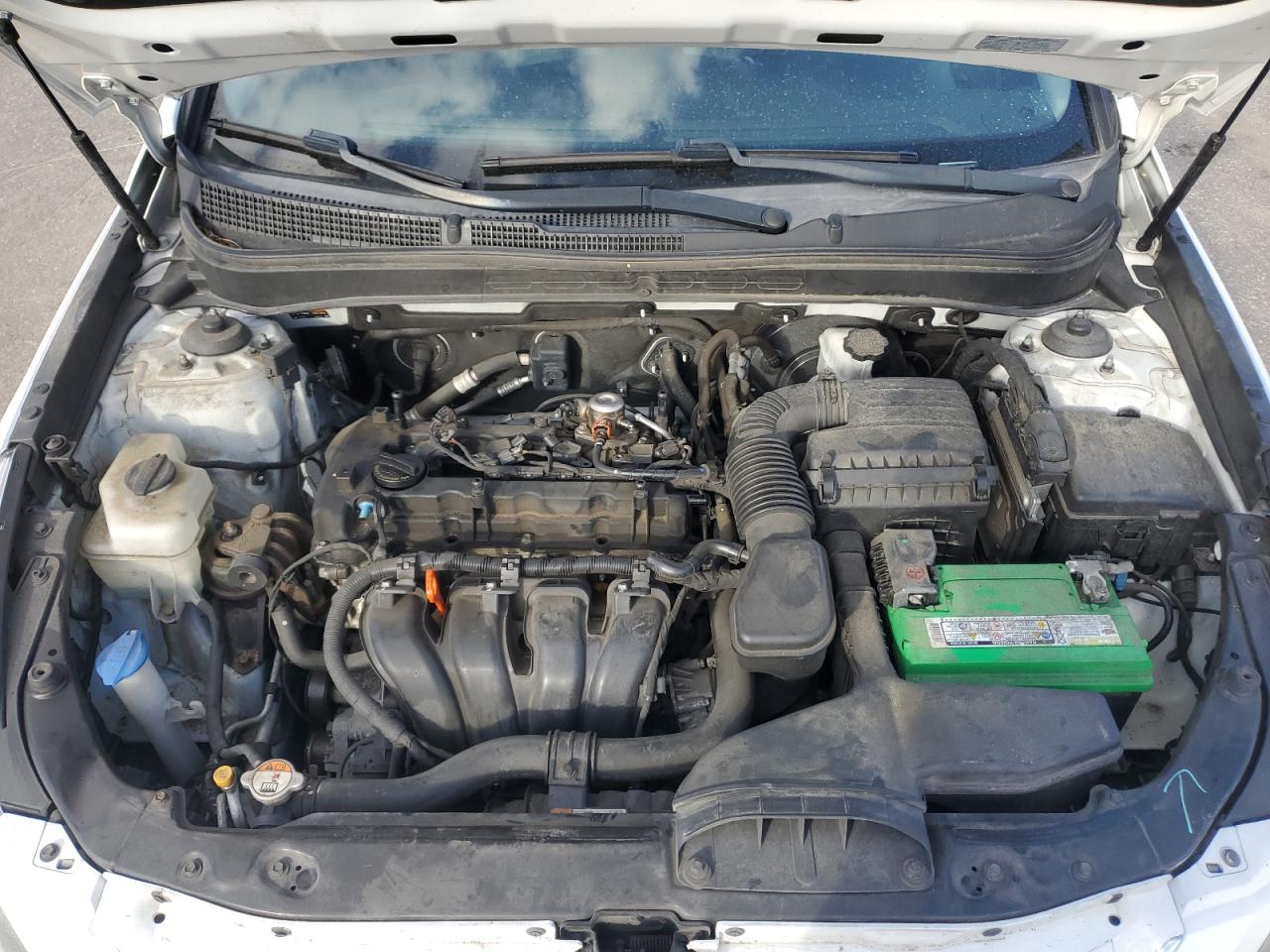 2014 Hyundai Sonata VIN 5NPEB4AC1EH891281 Copart auction photo, mechanical / undercarriage damage thumbnail 11