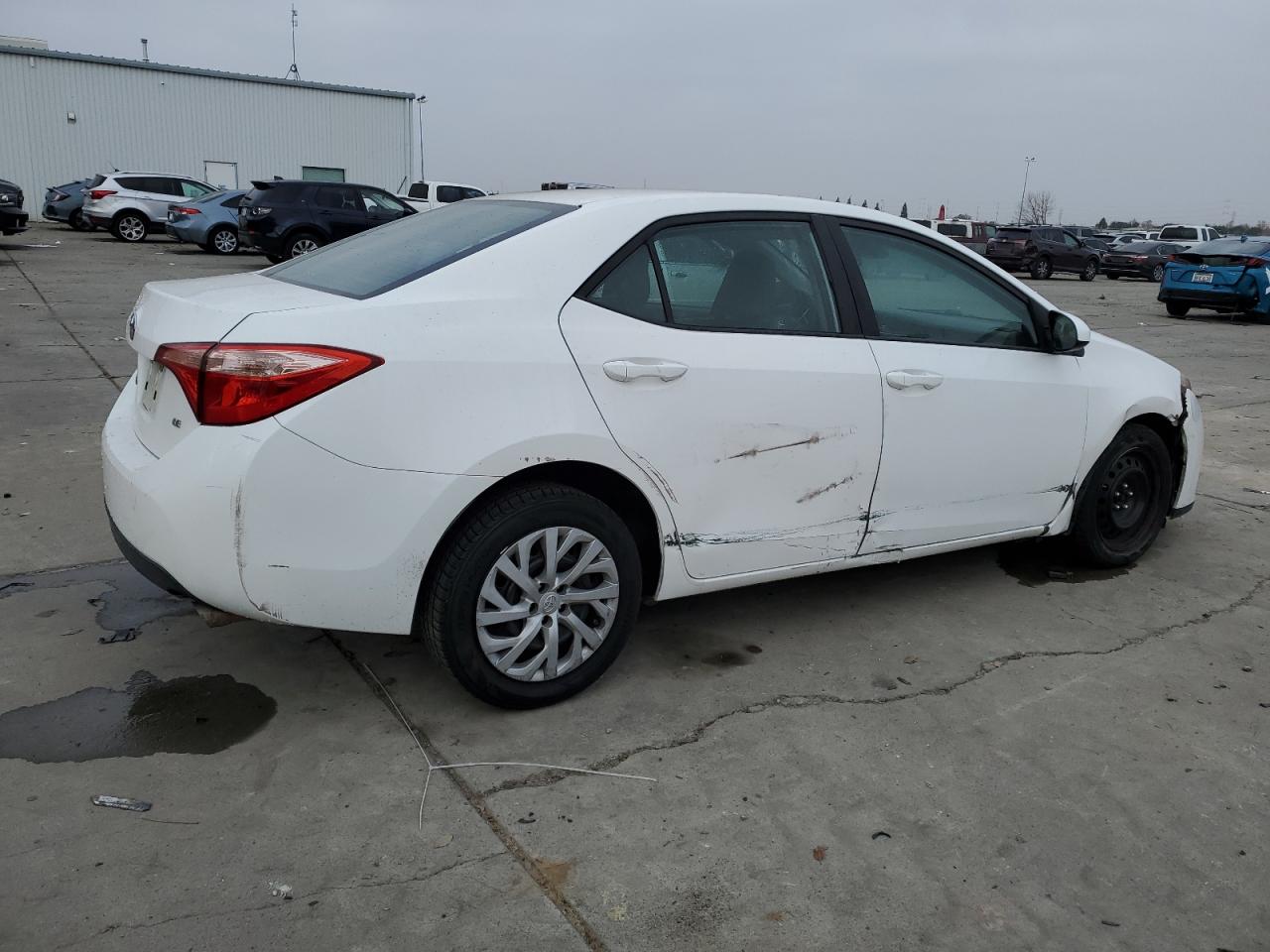 2017 Toyota Corolla VIN 5YFBURHE2HP587918 Copart auction photo, front end / side damage thumbnail 3