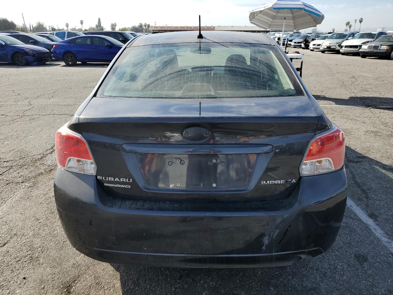 2012 Subaru Impreza VIN JF1GJAD68CH007418 Copart auction photo, all over damage thumbnail 6