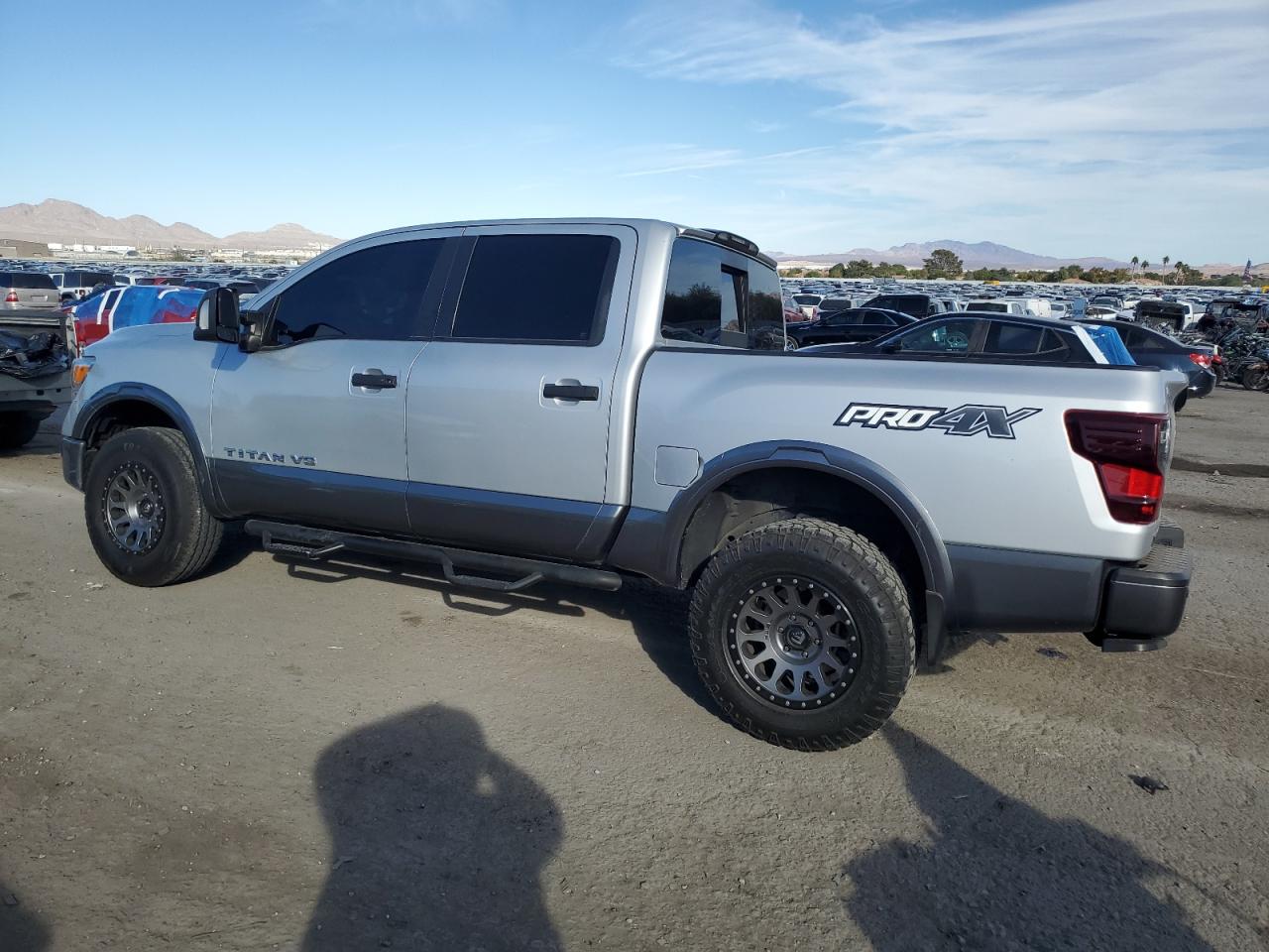 2018 Nissan Titan VIN 1N6AA1E55JN544717 Copart auction photo, side / rear end damage thumbnail 2
