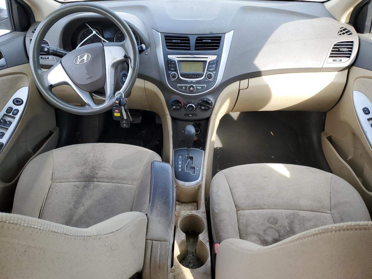 2013 Hyundai Accent VIN KMHCT4AE5DU410342 Copart auction photo, front end damage thumbnail 8