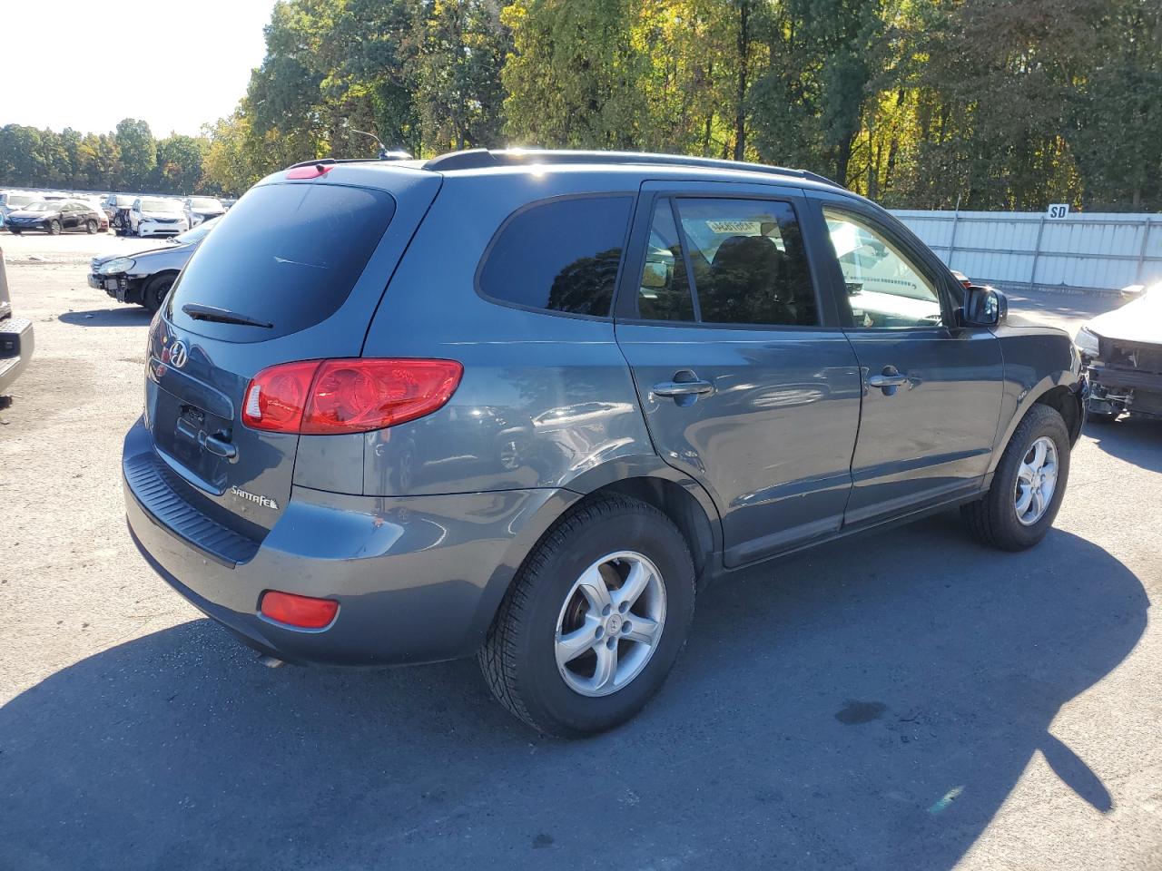 2008 Hyundai Santa Fe VIN 5NMSG13D58H228712 Copart auction photo, front end damage thumbnail 3