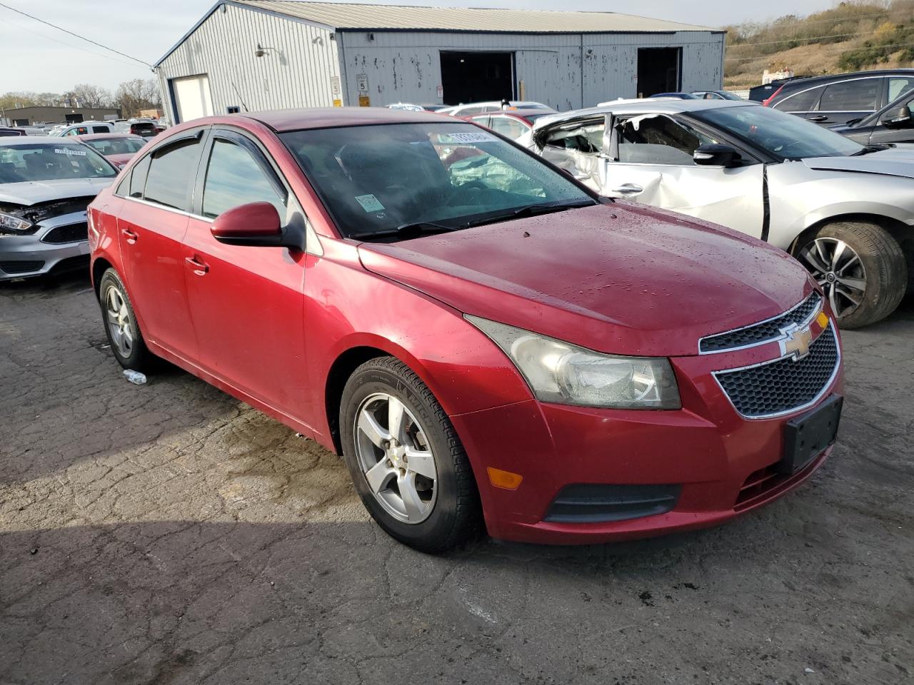 2011 Chevrolet Cruze VIN 1G1PF5S92B7267486 Copart auction photo, side / front end damage thumbnail 4