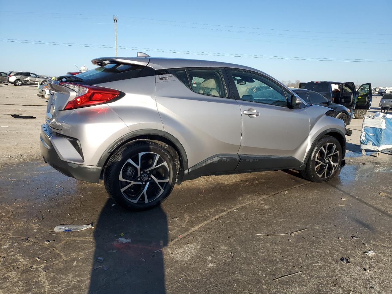 2019 Toyota C-HR VIN JTNKHMBX8K1053749 Copart auction photo, front end / side damage thumbnail 3