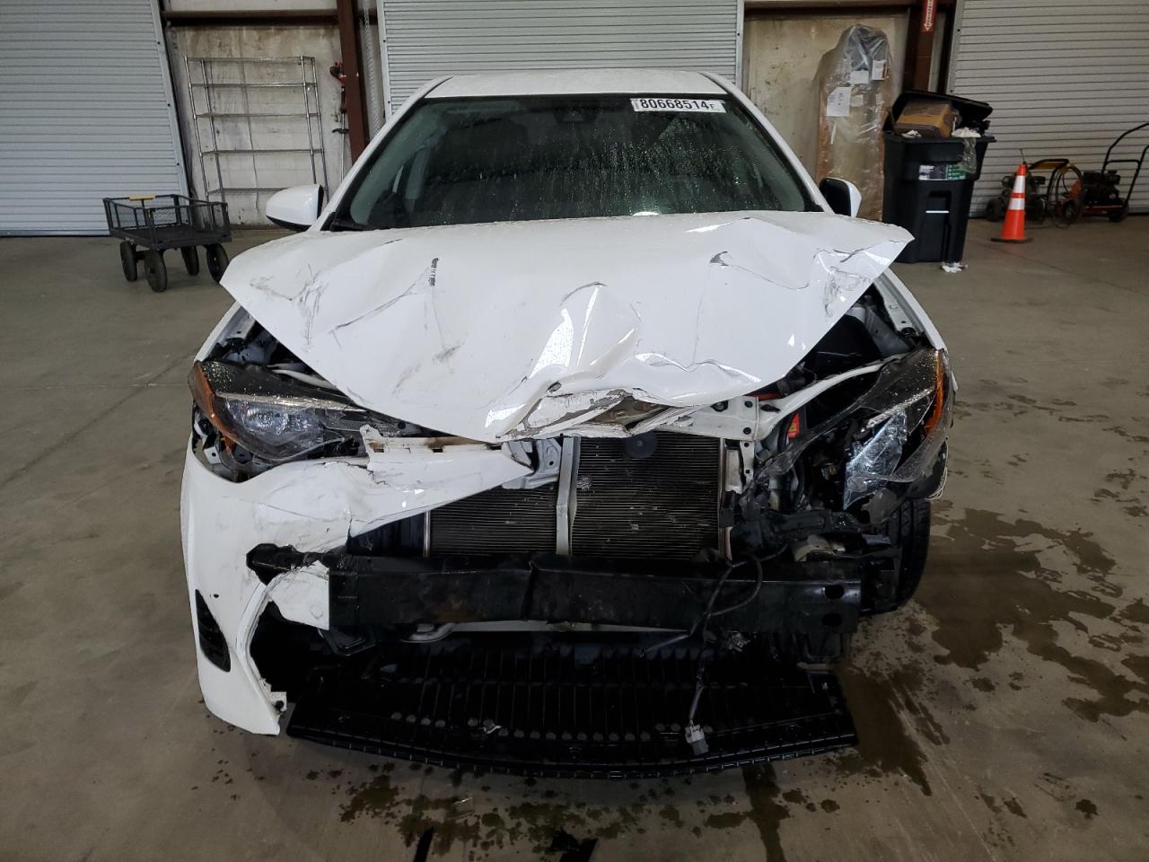 2018 Toyota Corolla VIN 5YFBURHEXJP782283 Copart auction photo, front end / mechanical damage thumbnail 5