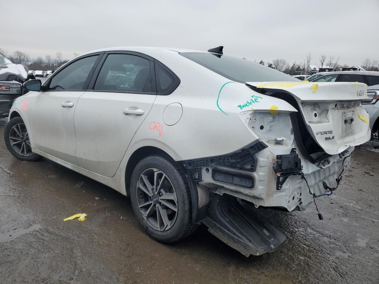 2022 KIA Forte VIN 3KPF24AD5NE437777 Copart auction photo, rear end damage thumbnail 2