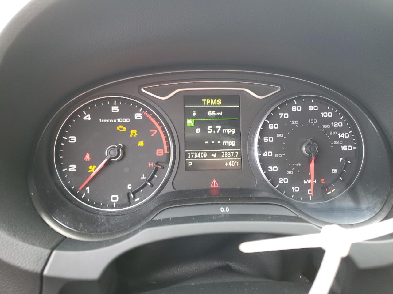 2015 Audi A3 VIN WAUBFGFF6F1076074 Copart auction photo, normal wear damage thumbnail 9
