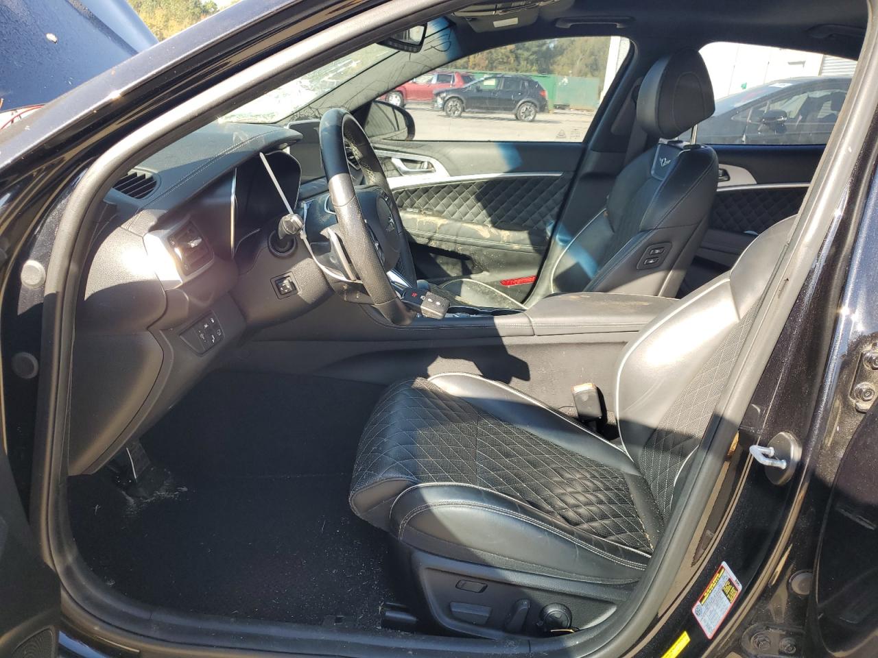 2021 Genesis G70 VIN KMTG34LE7MU066534 Copart auction photo, all over / front end damage thumbnail 7