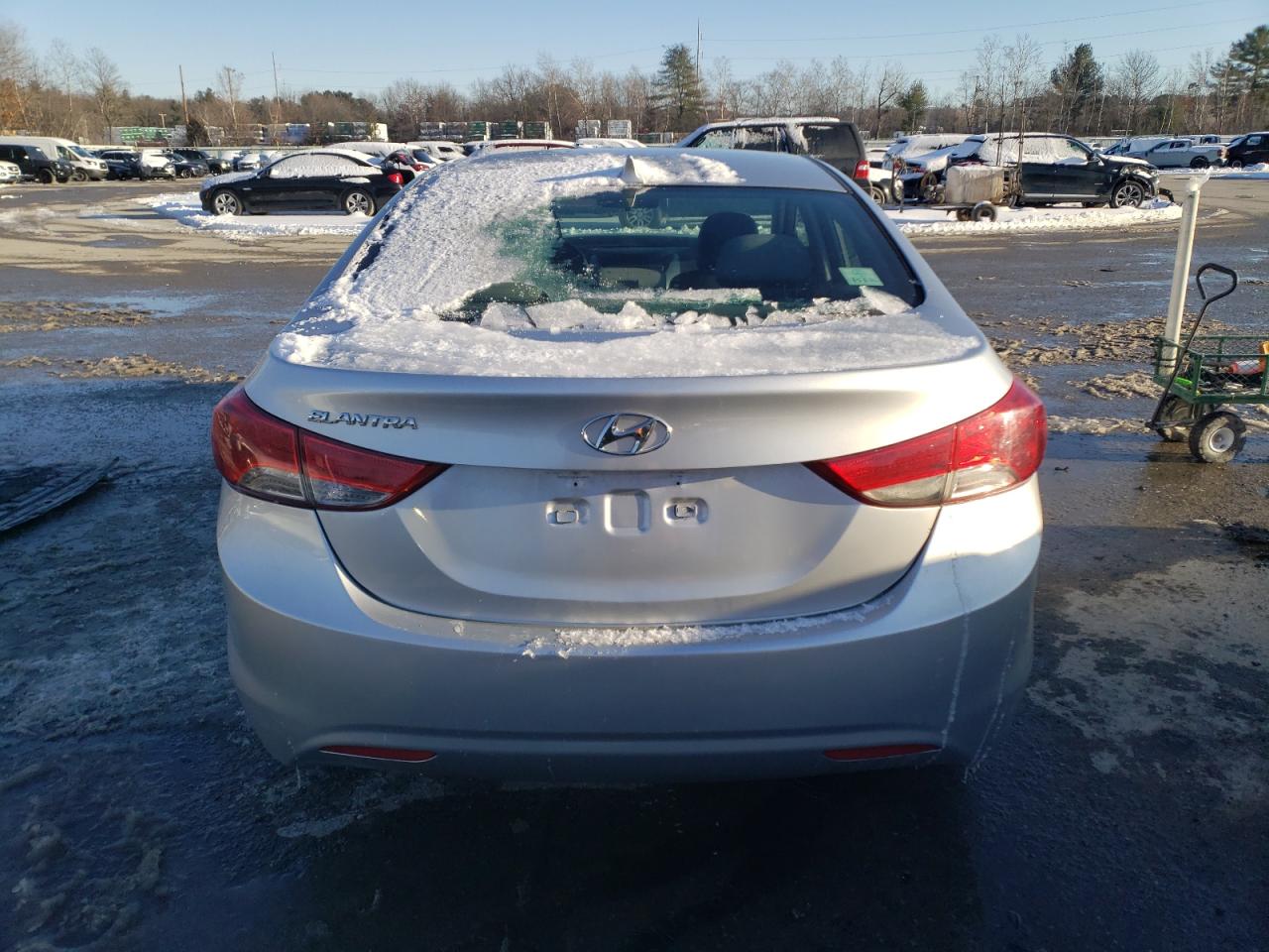 2013 Hyundai Elantra VIN 5NPDH4AE5DH380568 Copart auction photo, front end damage thumbnail 6