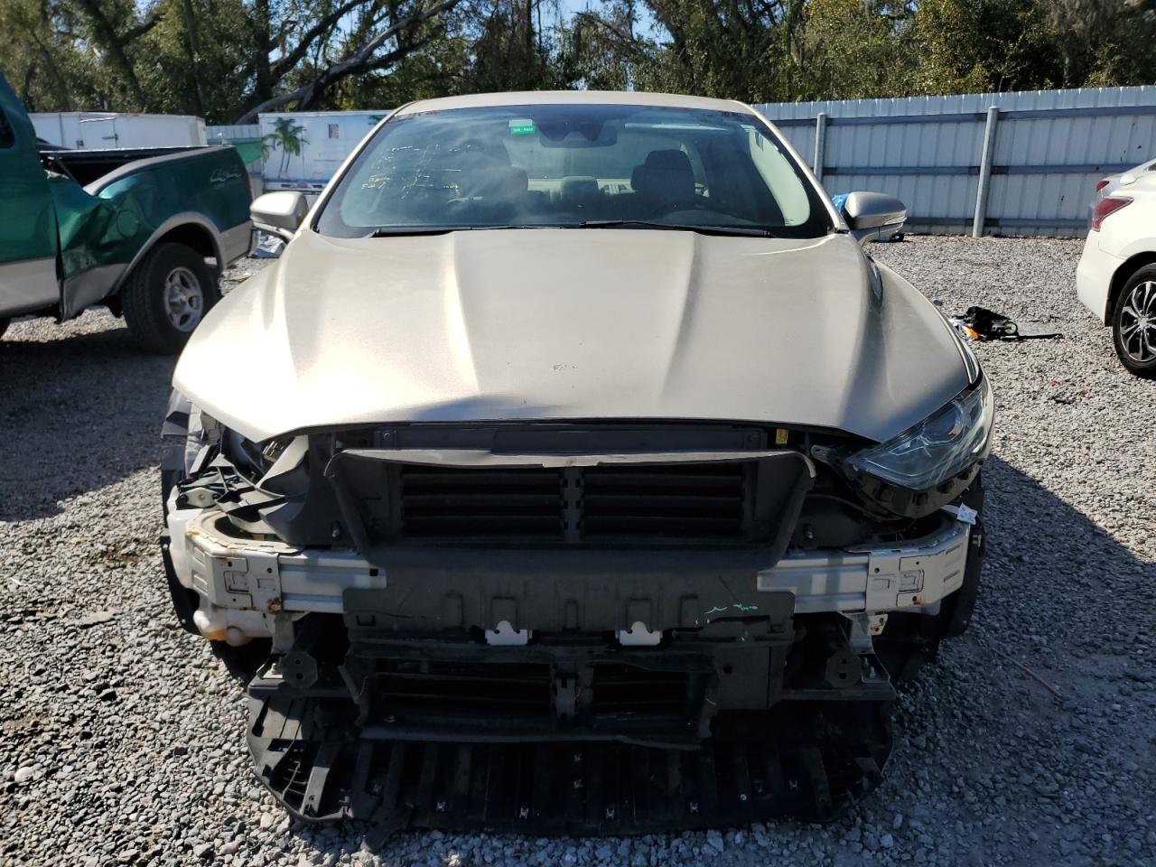 2017 Ford Fusion VIN 3FA6P0LU3HR301951 Copart auction photo, side / front end damage thumbnail 5