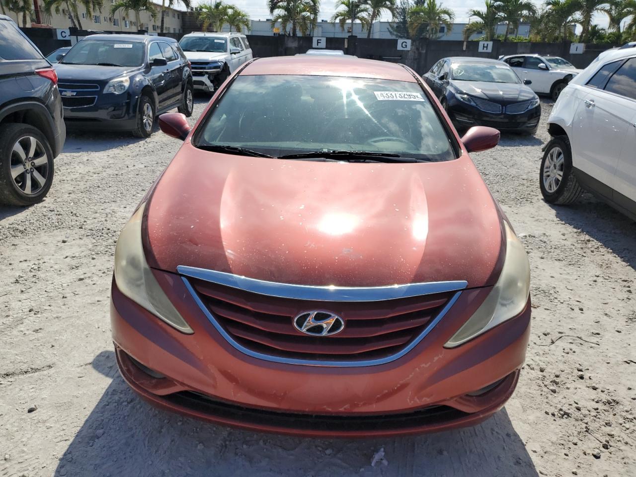 2012 Hyundai Sonata VIN 5NPEB4AC2CH393202 Copart auction photo, water/flood / minor dent/scratches damage thumbnail 5