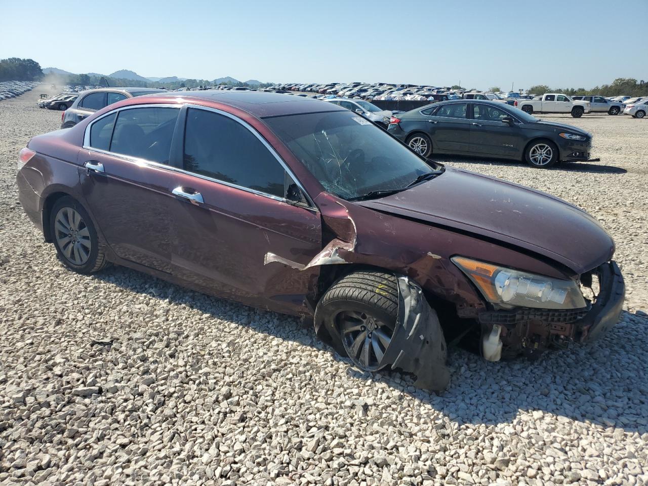 2012 Honda Accord VIN 1HGCP3F83CA023182 Copart auction photo, side / front end damage thumbnail 4