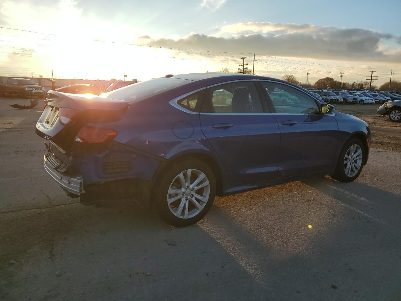 2015 Chrysler 200 VIN 1C3CCCAB0FN661632 Copart auction photo, rear end damage thumbnail 3