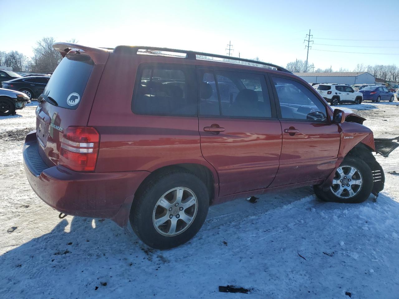 2002 Toyota Highlander VIN JTEHF21A320064746 Copart auction photo, front end / side damage thumbnail 3
