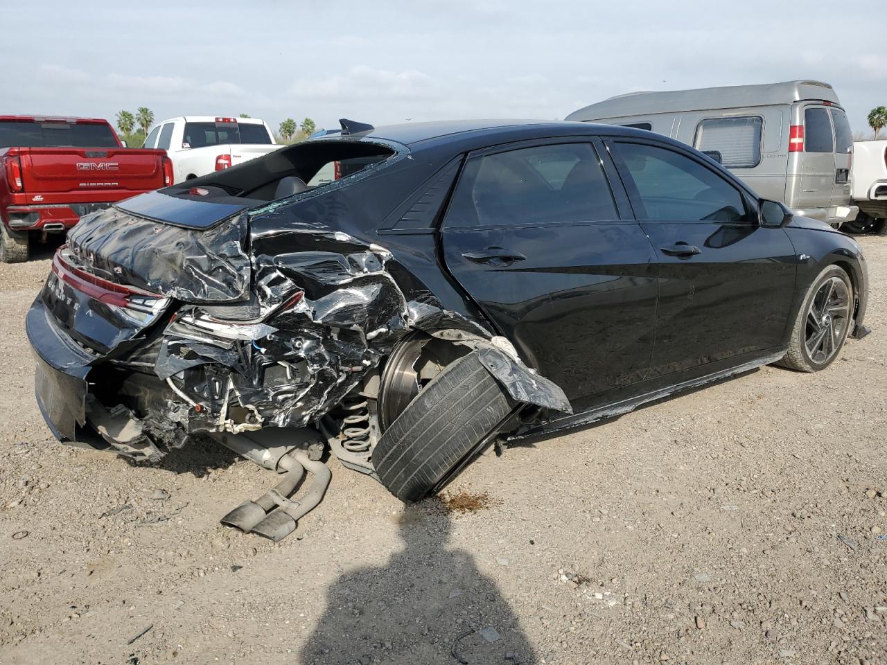 2023 Hyundai Elantra VIN KMHLR4AF6PU380327 Copart auction photo, all over damage thumbnail 3