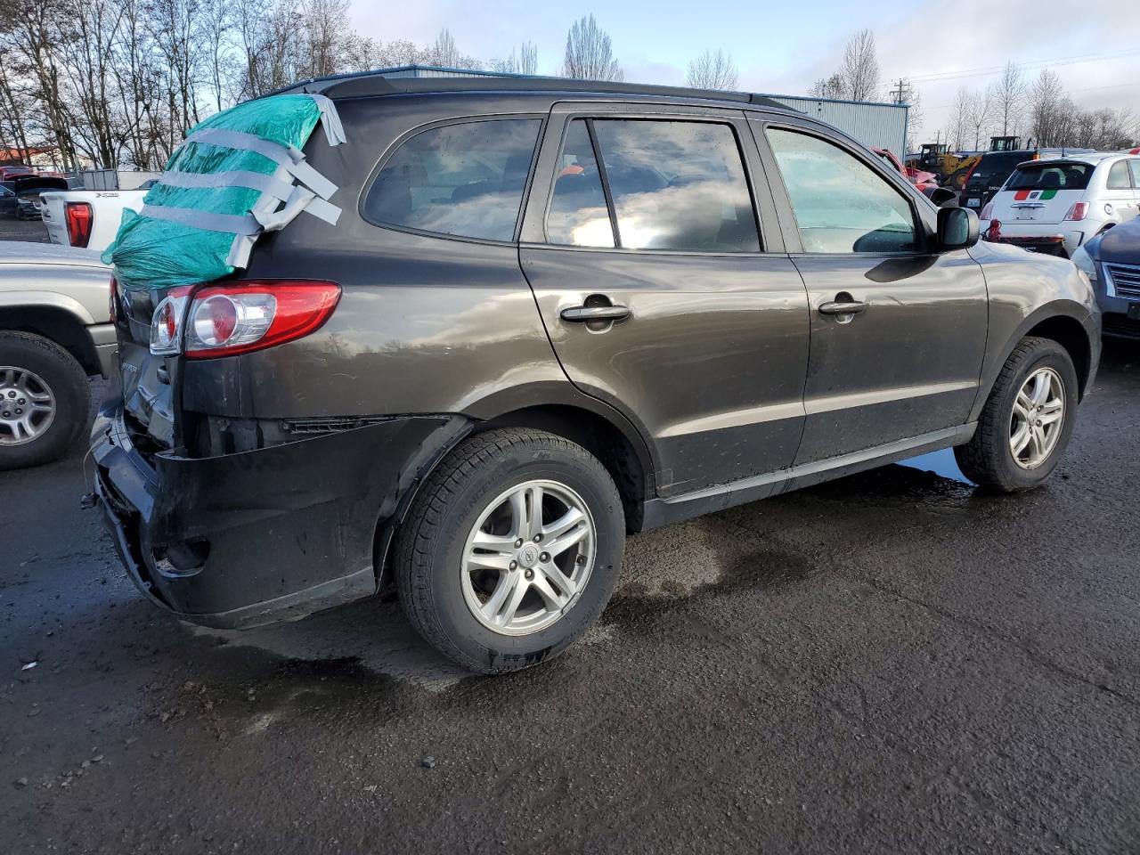 2011 Hyundai Santa Fe VIN 5XYZGDAG0BG078636 Copart auction photo, rear end / front end damage thumbnail 3