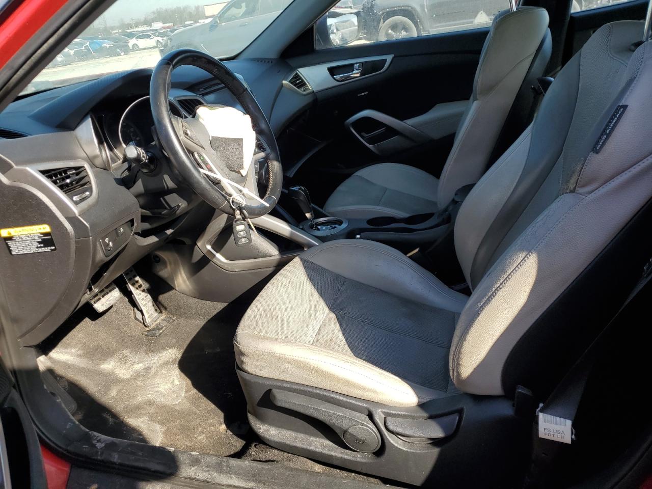 2014 Hyundai Veloster VIN KMHTC6AD6EU215791 Copart auction photo, front end damage thumbnail 7