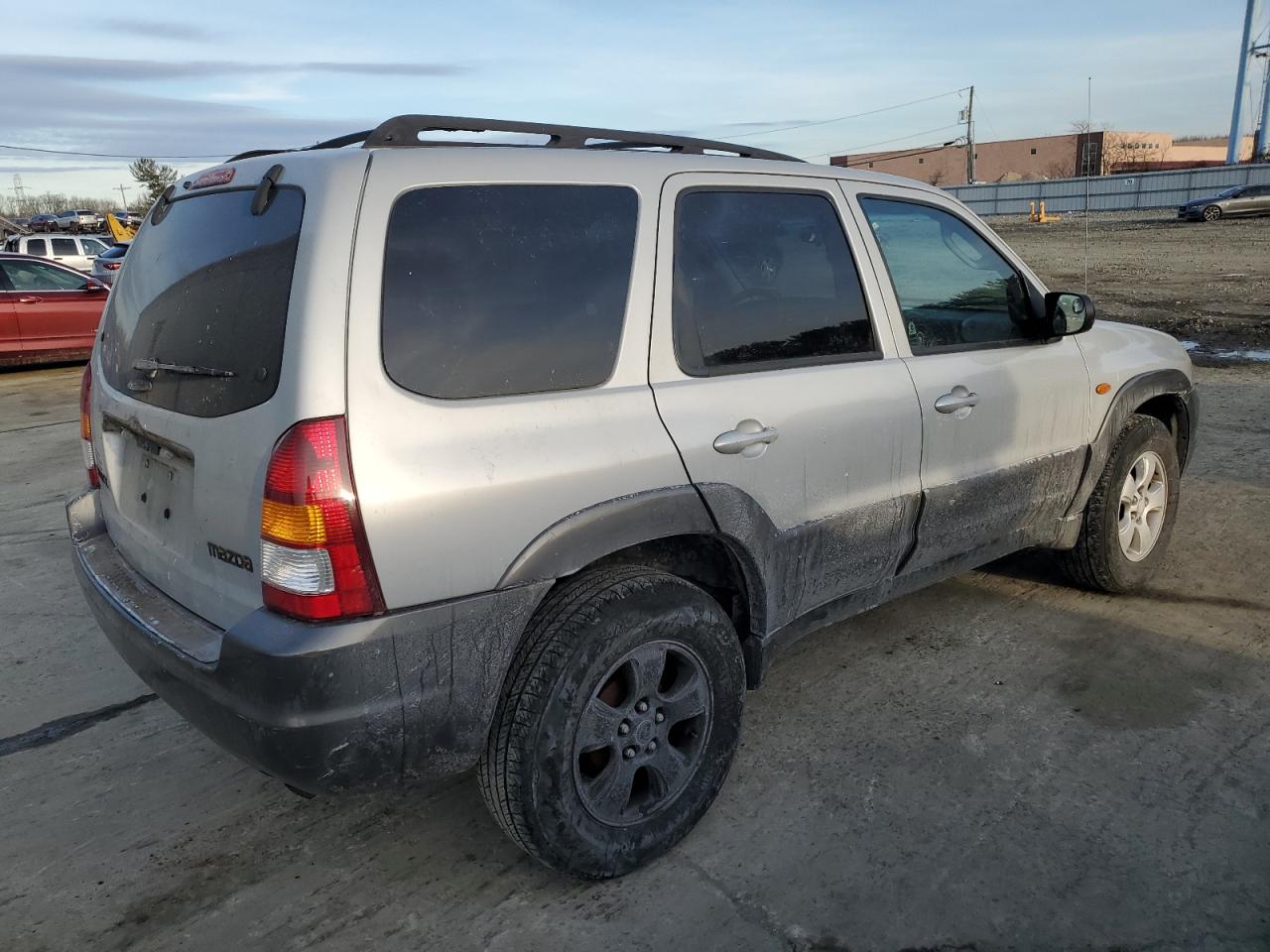 2004 Mazda Tribute VIN 4F2YZ041X4KM19026 Copart auction photo, side damage thumbnail 3