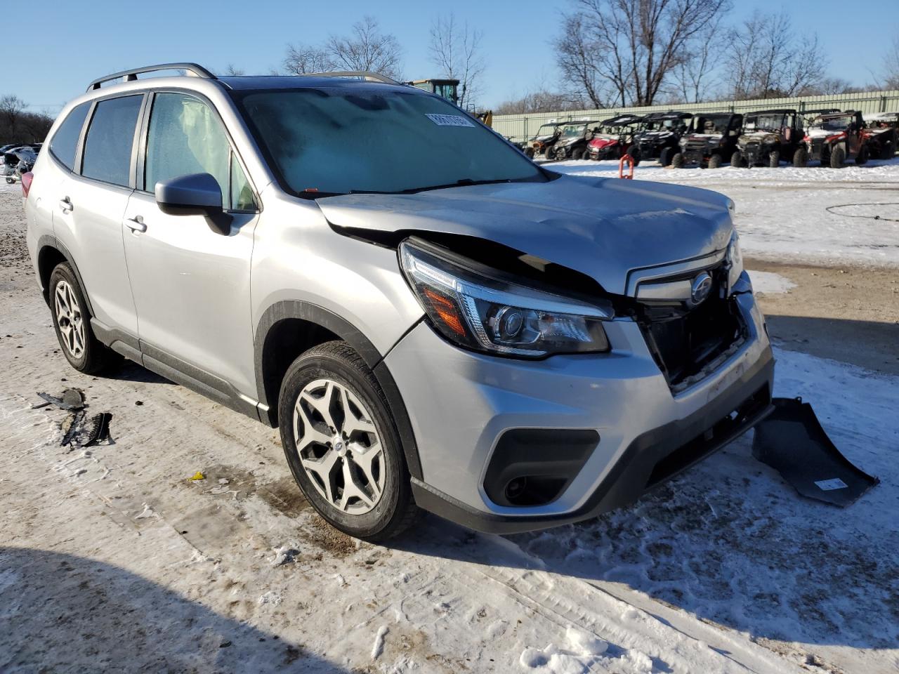 2019 Subaru Forester VIN JF2SKAEC3KH400636 Copart auction photo, front end damage thumbnail 4