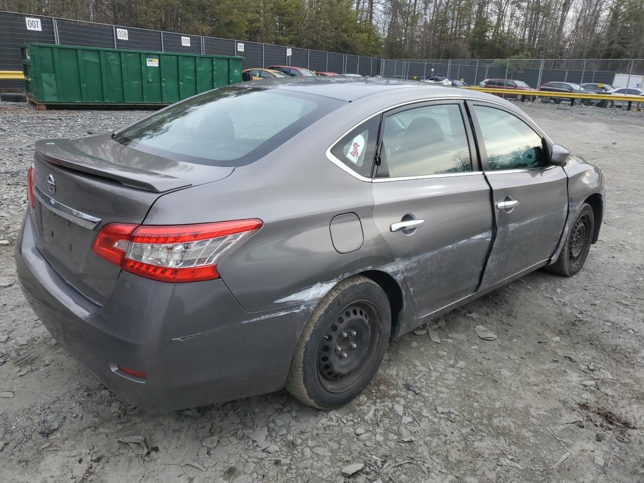 2015 Nissan Sentra VIN 3N1AB7AP5FY364502 Copart auction photo, side damage thumbnail 3