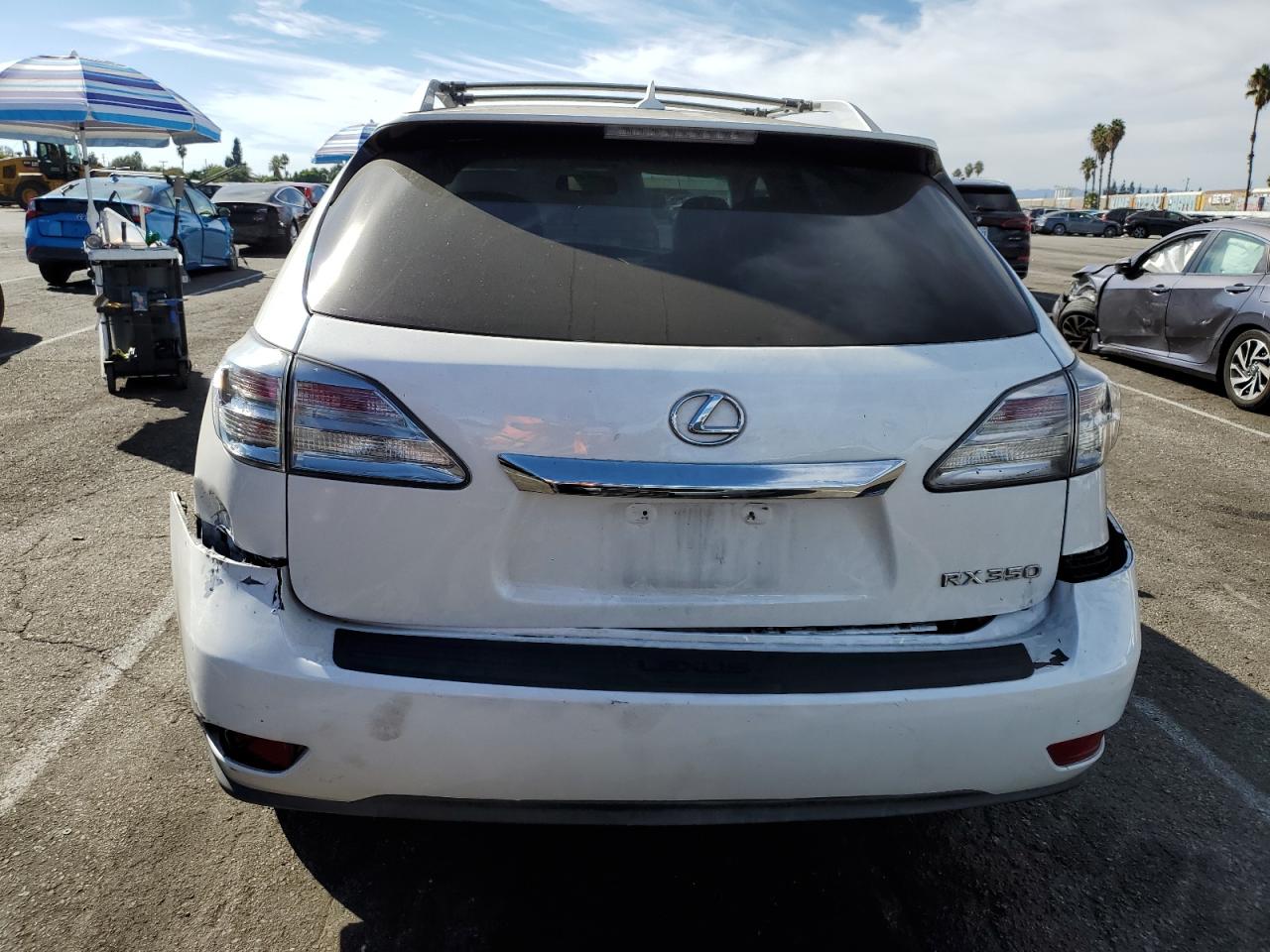 2011 Lexus RX VIN 2T2ZK1BA2BC043269 Copart auction photo, front end / side damage thumbnail 6
