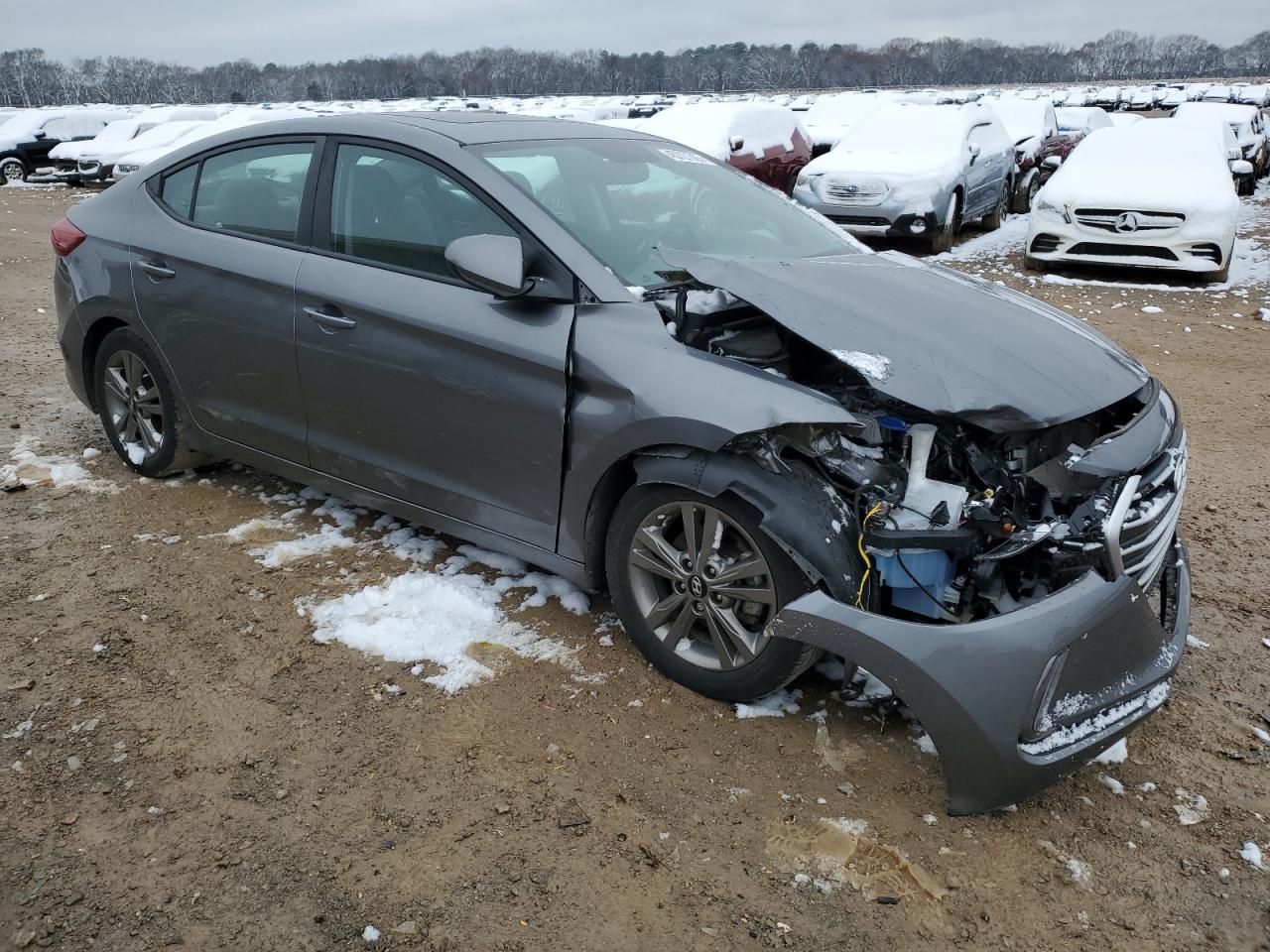 2018 Hyundai Elantra VIN 5NPD84LF7JH396367 Copart auction photo, front end damage thumbnail 4
