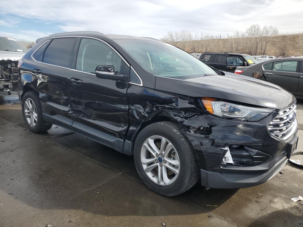 2019 Ford Edge VIN 2FMPK4J97KBB57258 Copart auction photo, side / front end damage thumbnail 4