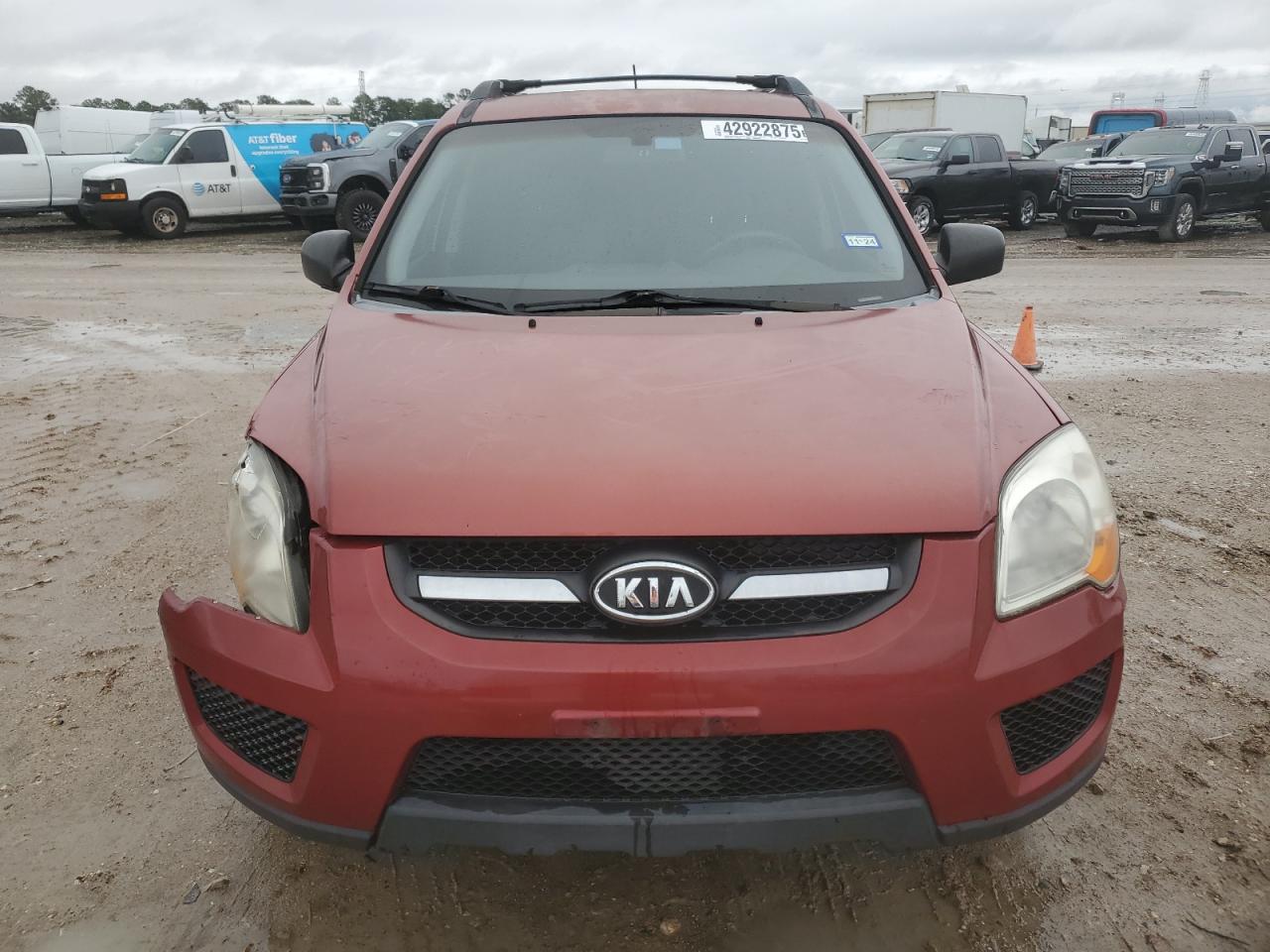 2010 KIA Sportage VIN KNDKG3A4XA7719708 Copart auction photo, side / front end damage thumbnail 5