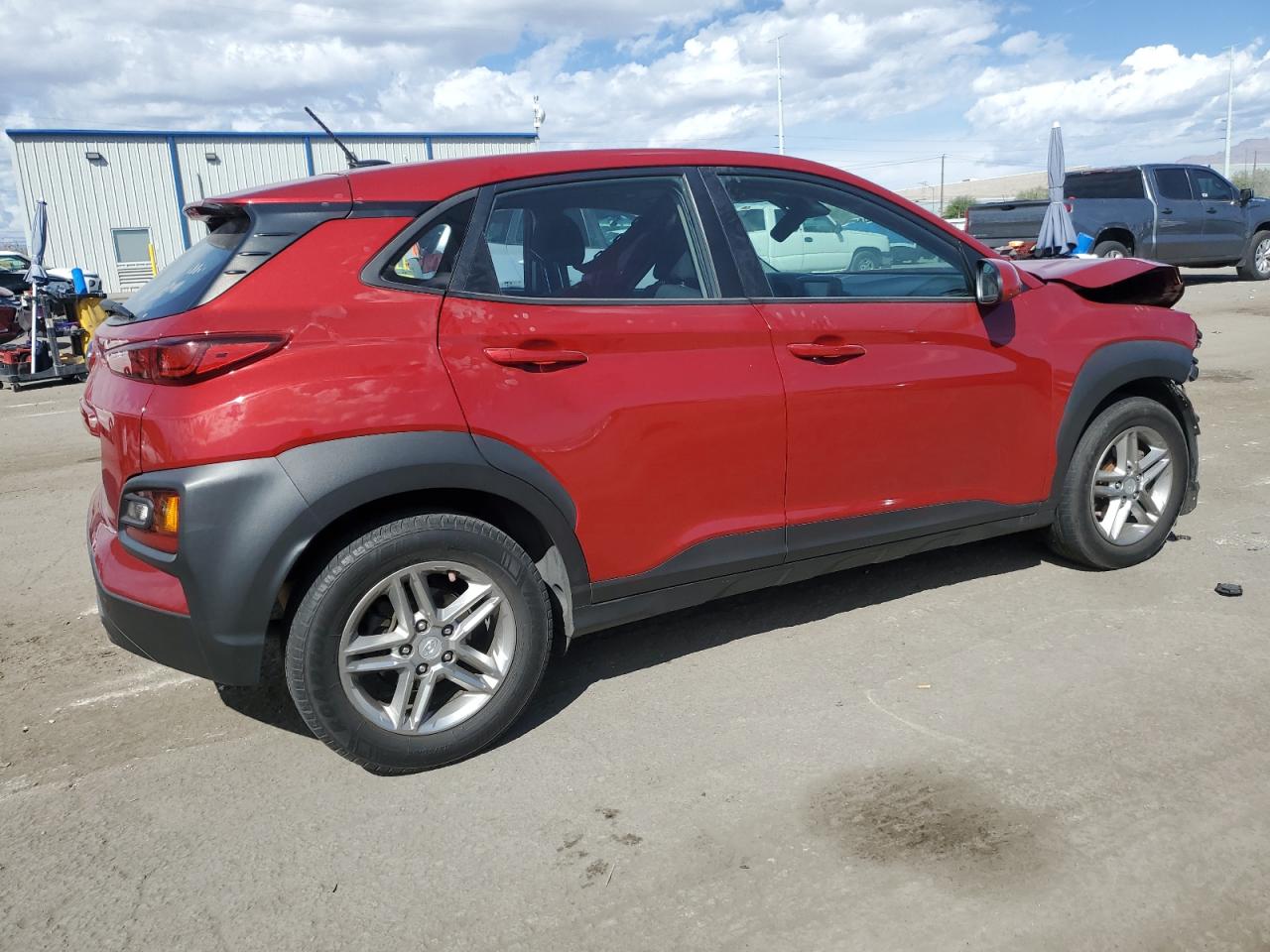 2019 Hyundai Kona VIN KM8K12AA8KU244432 Copart auction photo, front end damage thumbnail 3