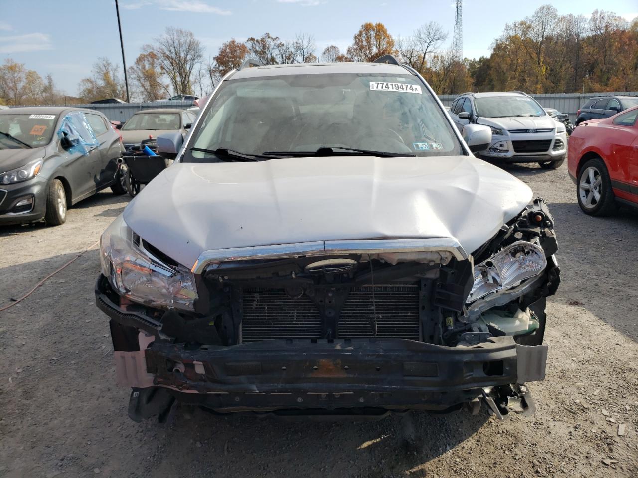 2015 Subaru Forester VIN JF2SJADC6FG805096 Copart auction photo, front end damage thumbnail 5