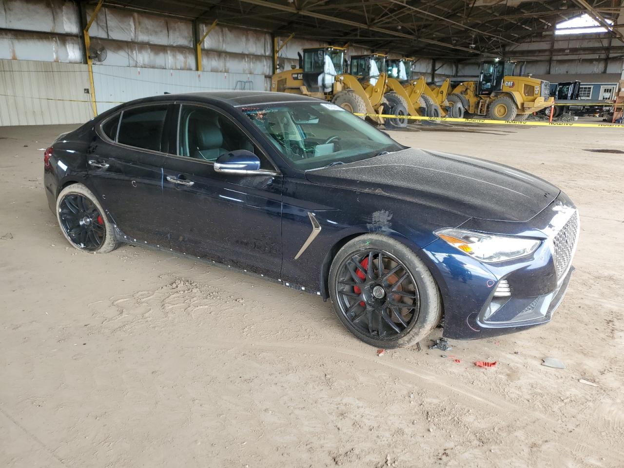 2019 Genesis G70 VIN KMTG74LE3KU034312 Copart auction photo, frame damage / side damage thumbnail 4