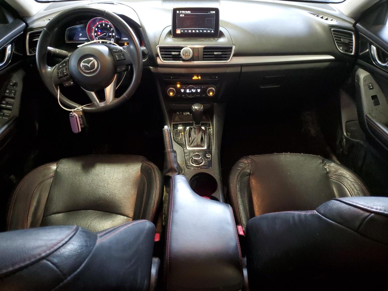 2016 Mazda 3 VIN JM1BM1X36G1292843 Copart auction photo, front end / side damage thumbnail 8